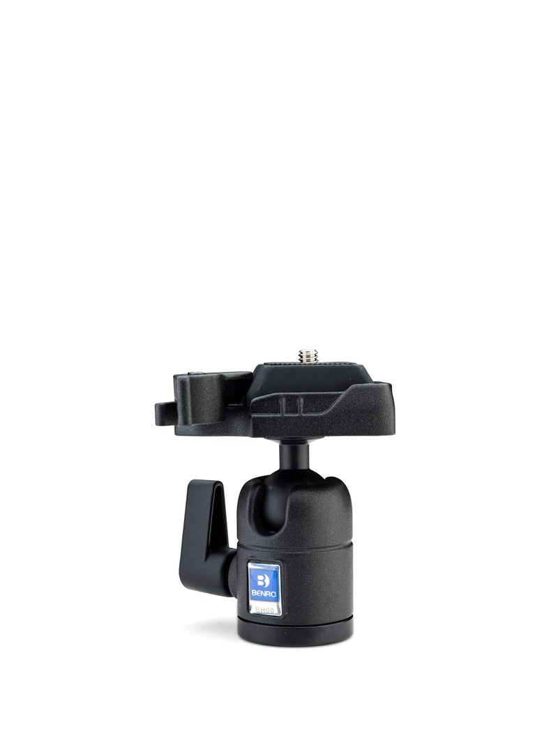 Benro Compact Single-Action Ball Head â€“ Lightweight Aluminum Design with Arca-Compatible Quick Release Plate, Smooth Positioning & Secure Locking for Travel Tripods (BH00) - Image 1